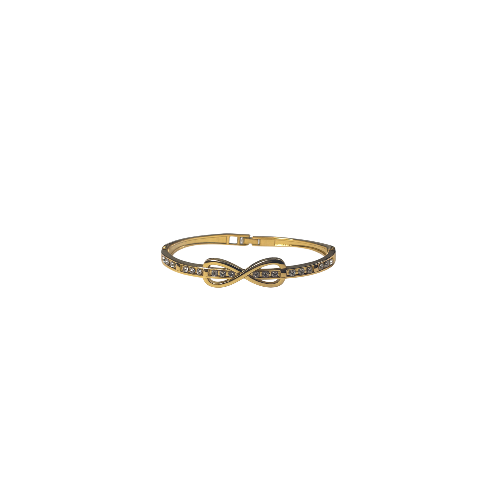 Gold Infinity Crystal Bracelet