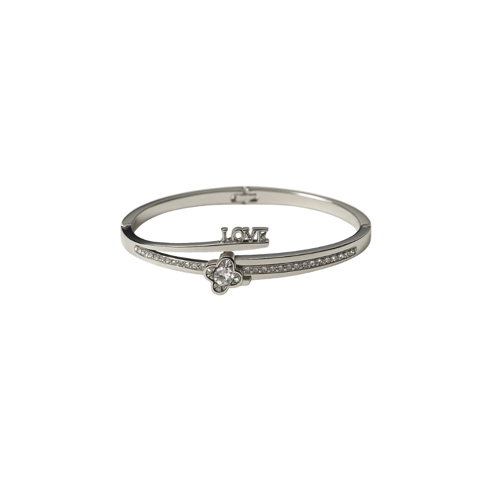 Silver Love Key Bracelet