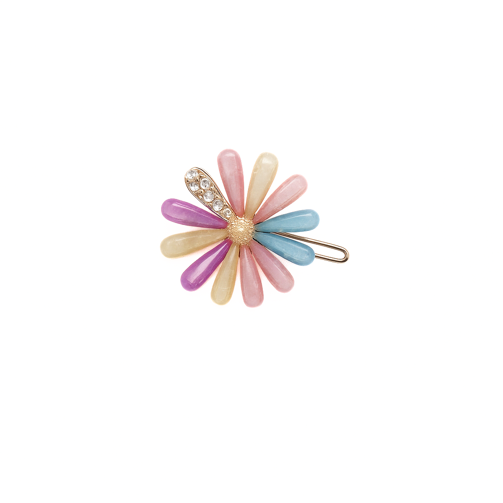 Pastel daisy radiance brooch