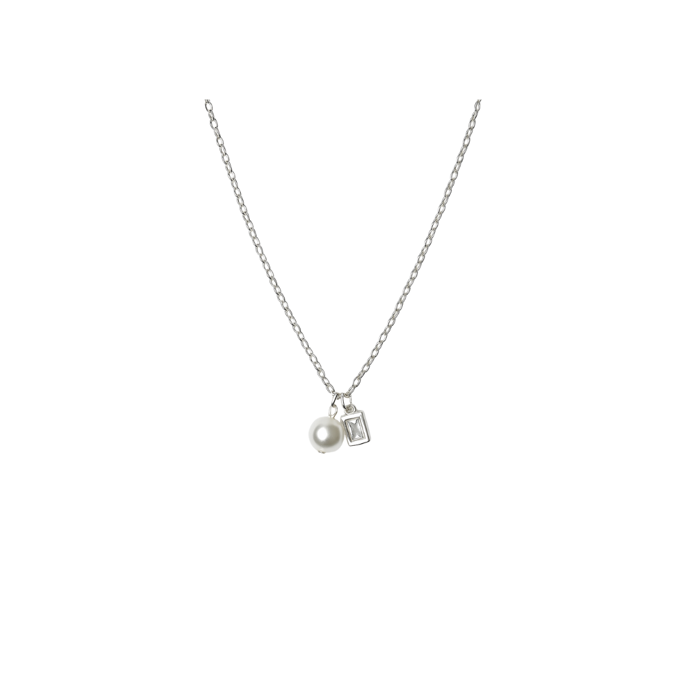 Pearl & Crystal Duo Pendant