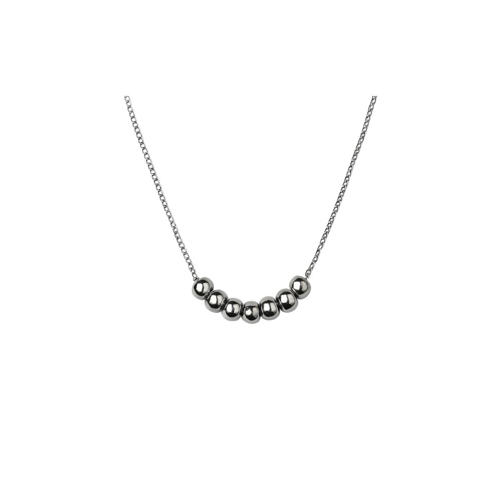 Silver Beaded Minimalist