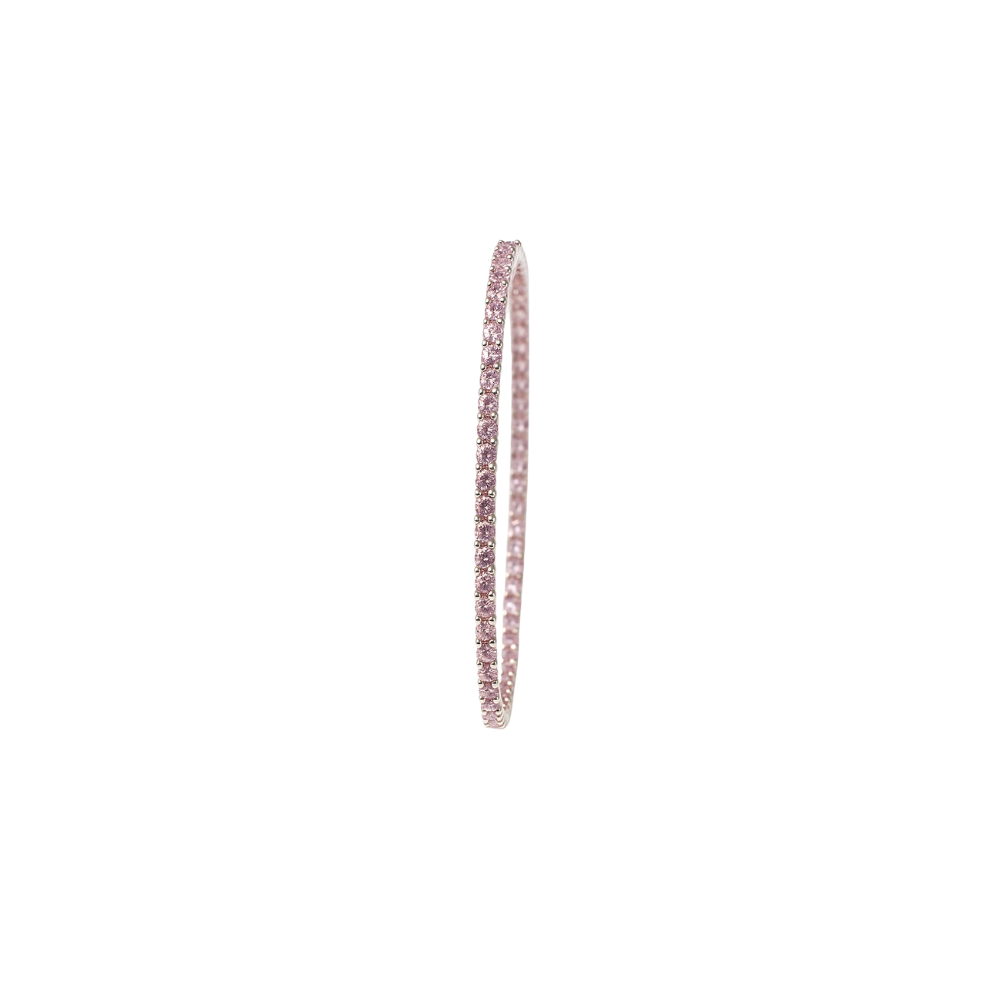 Pink Crystal Tennis Bracelet