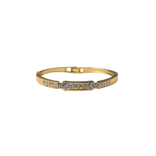 Gold Bar Crystal Bracelet