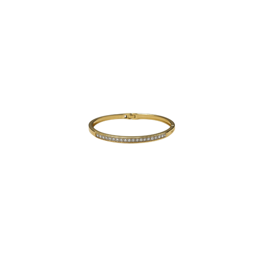 Gold Classic Crystal Bangle