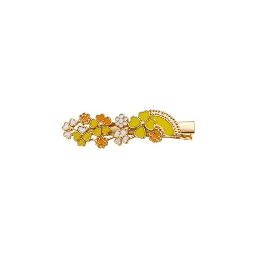 Sunshine bloom crystal hair clip