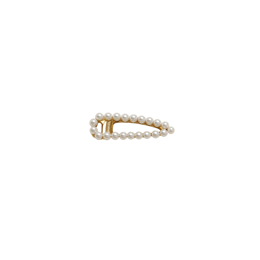 Classic pearl bar hair clip