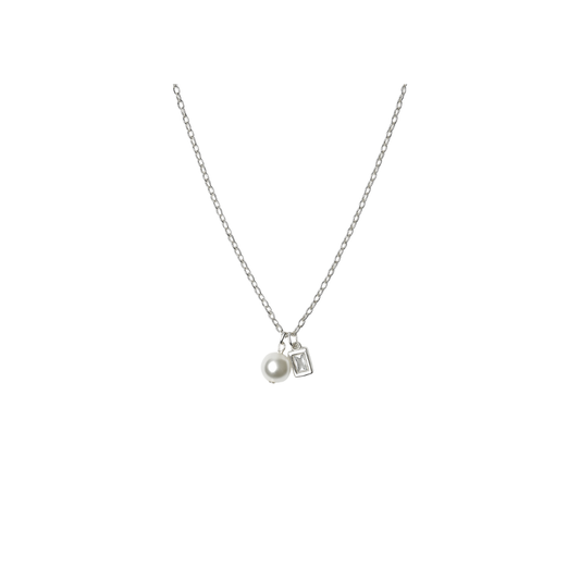 Pearl & Crystal Duo Pendant