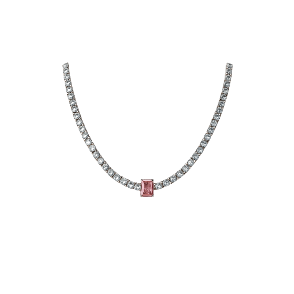 Aurora Pink Diamond Choker