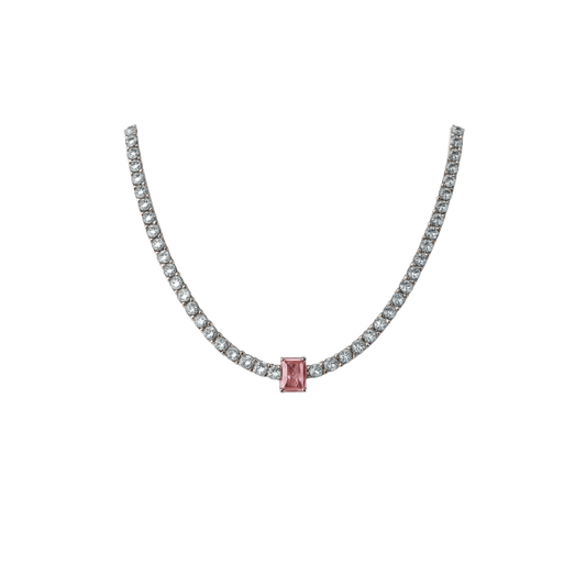 Aurora Pink Diamond Choker