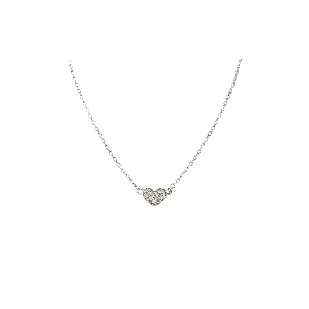 Silver Sparkling Heart