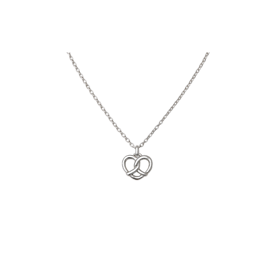 Silver Interlocking Heart