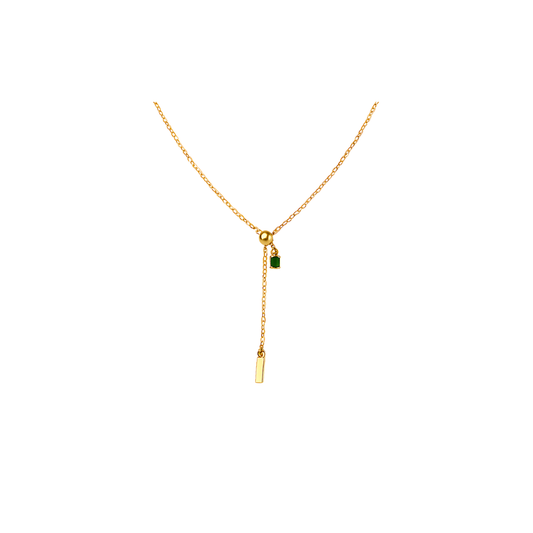 Gold Emerald Drop