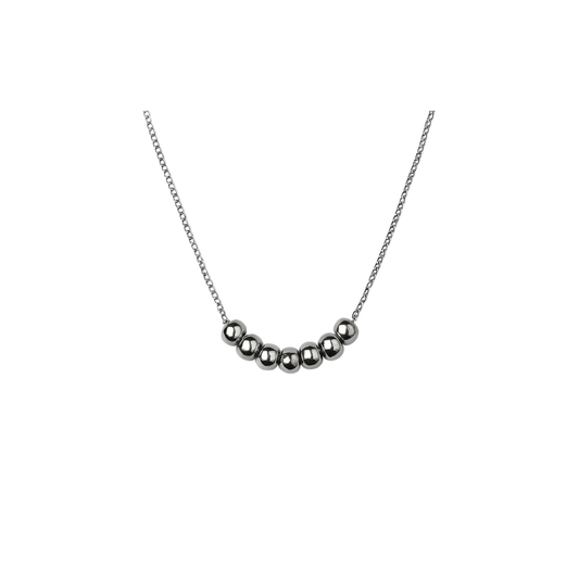 Silver Beaded Minimalist
